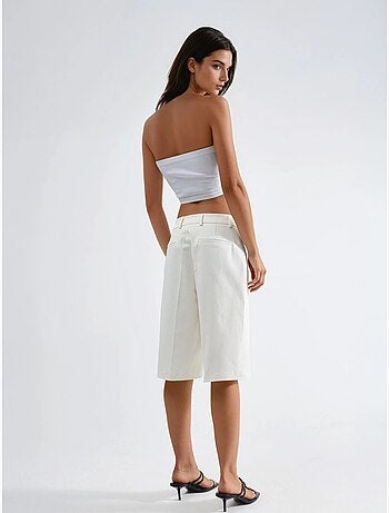 Bermuda straight fit (senza cintura) hiccup