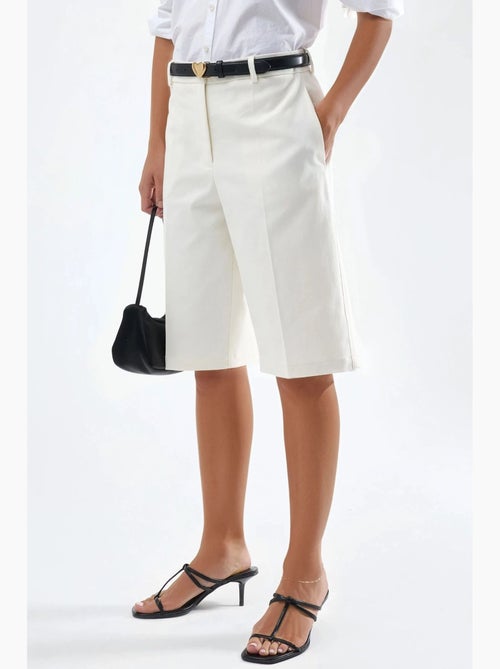 Bermuda straight fit (senza cintura) hiccup - Kiabi Bermuda straight fit (senza cintura) hiccup - Kiabi