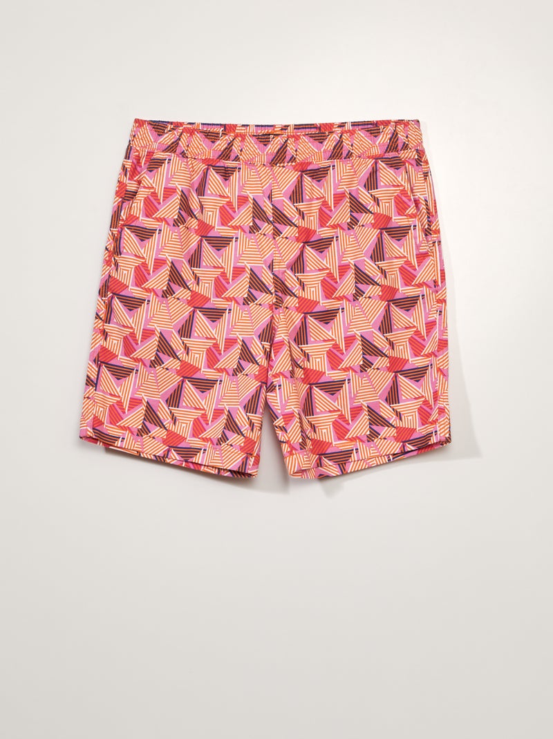Bermuda stretch con lino ARANCIONE - Kiabi