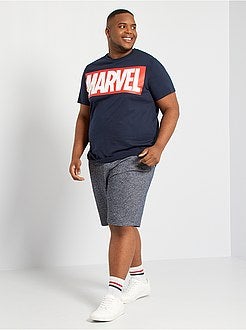 Bermuda tessuto felpato bicolore - Kiabi