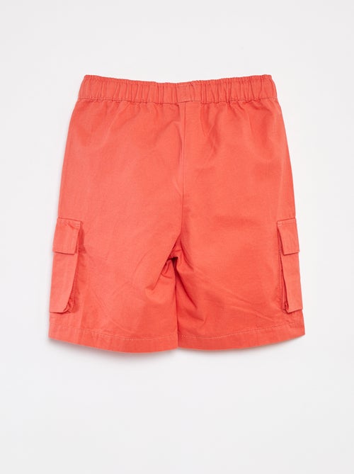 Bermuda tinta unita con tasche con patta - Kiabi