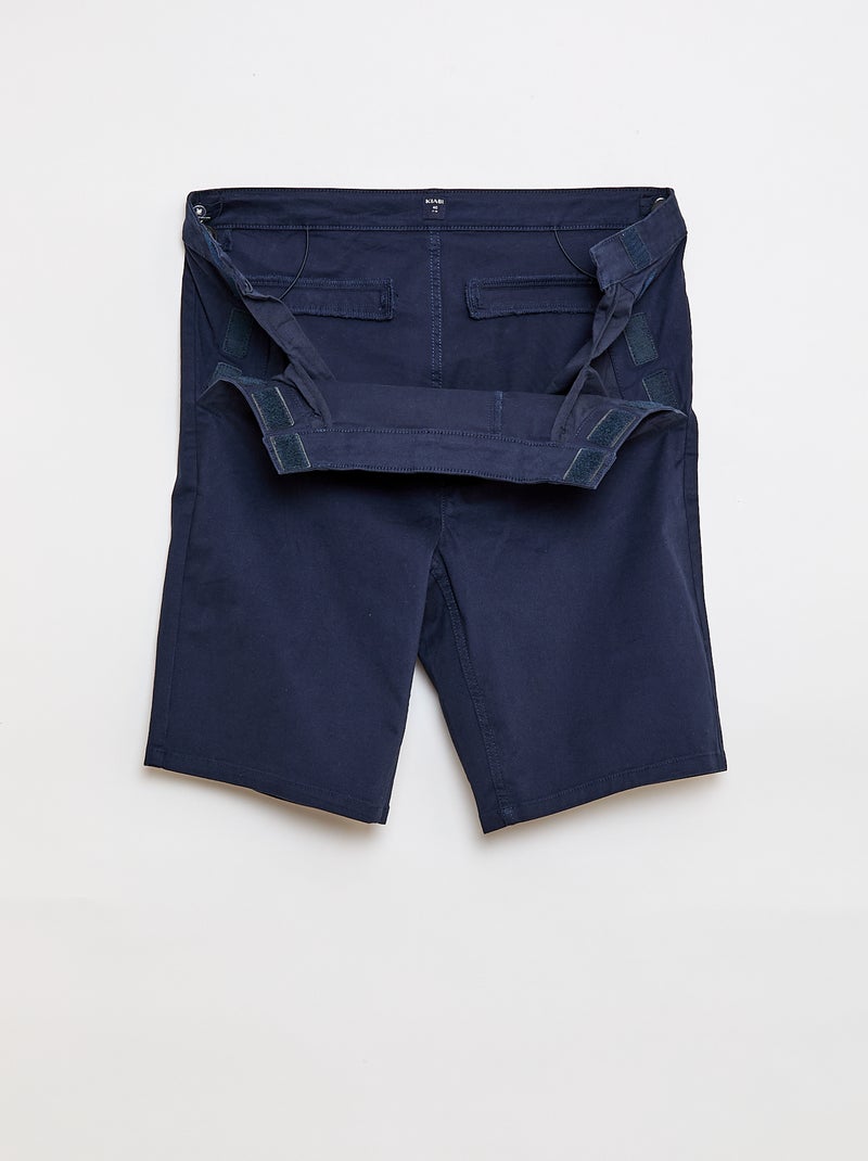 Bermuda uomo modello chino tinta unita Blu - Kiabi