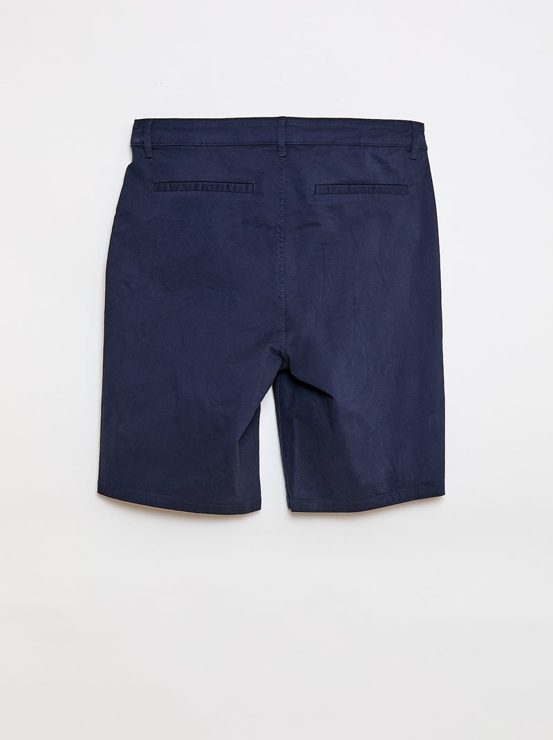 Bermuda uomo modello chino tinta unita Blu - Kiabi