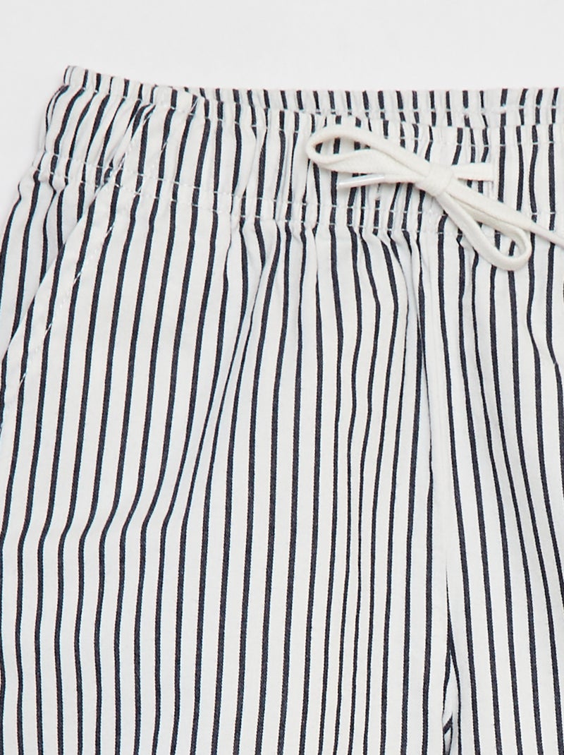 Bermuda vita elasticizzata con vita elasticizzata BIANCO - Kiabi