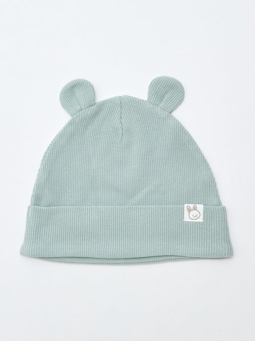 Berretto a coste con orecchie fantasiose - Kiabi