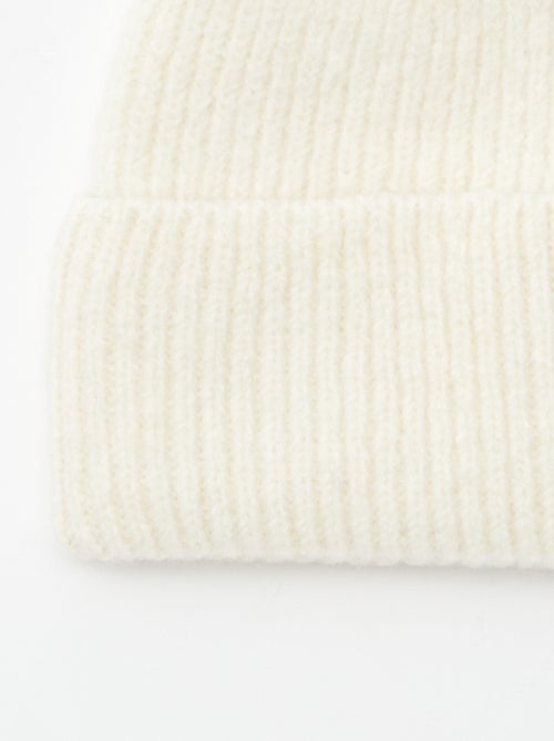 Berretto a coste con risvolti - Kiabi