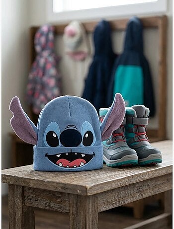 Berretto a maglia caldo ed elasticizzato bambino stitch disney