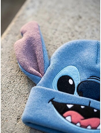 Berretto a maglia caldo ed elasticizzato bambino stitch disney
