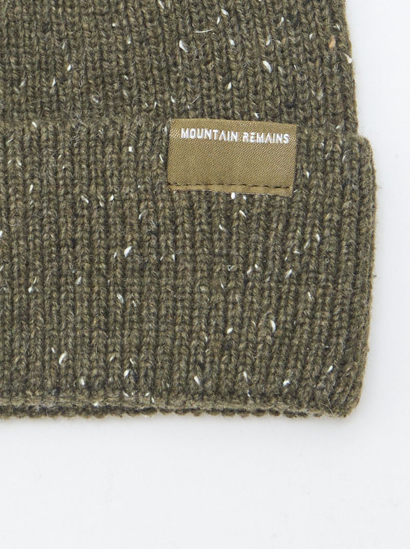 Berretto a maglia fantasia Kaki - Kiabi