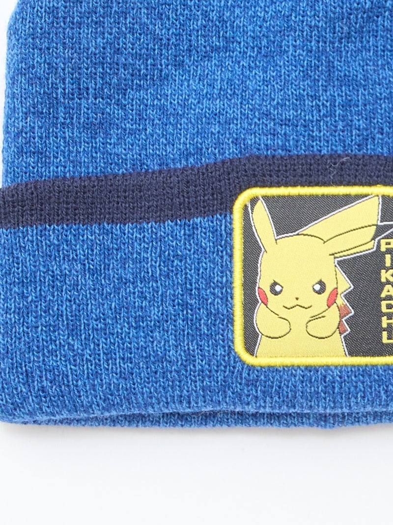 Berretto a maglia 'Pikachu' Blu - Kiabi