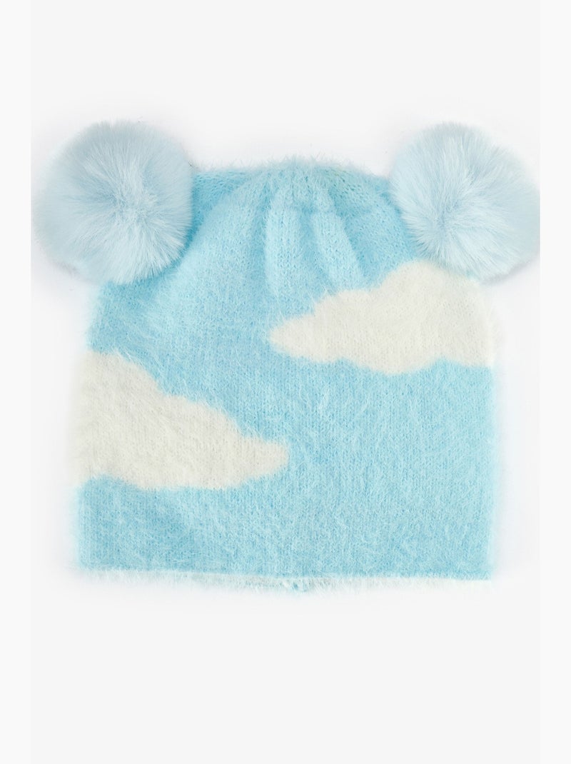 Berretto anabel bambina penti Blu Bianco - Kiabi
