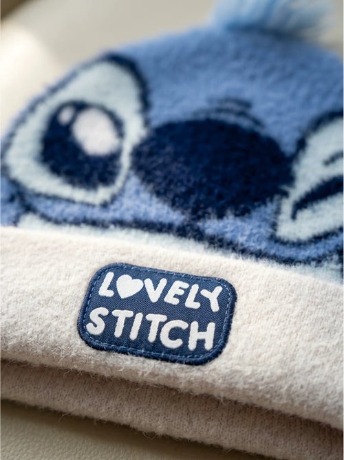 Berretto bambino in maglia stitch disney rosa e blu - Kiabi