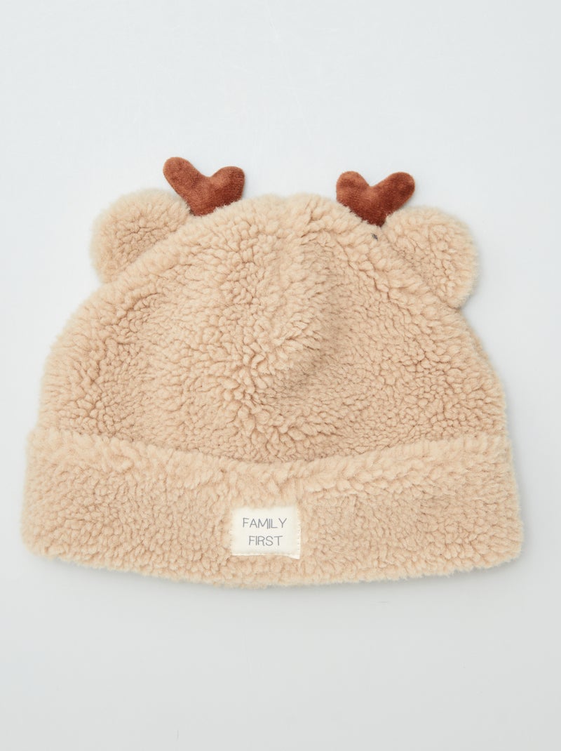 Berretto caldo 'renna' BEIGE - Kiabi
