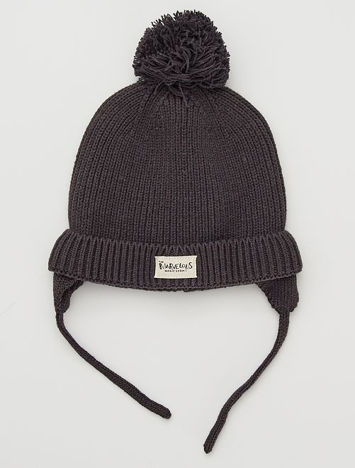 Berretto con pompon - grigio scuro - Kiabi - 6.00€