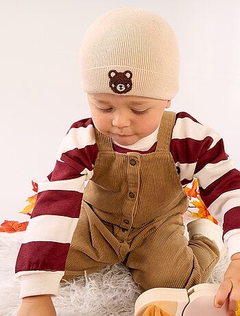 Berretto con ricamo \'animale\''