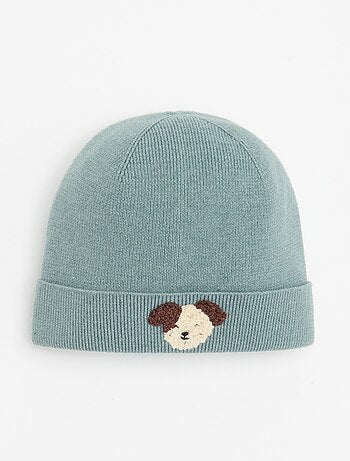 Berretto con ricamo \'animale\''