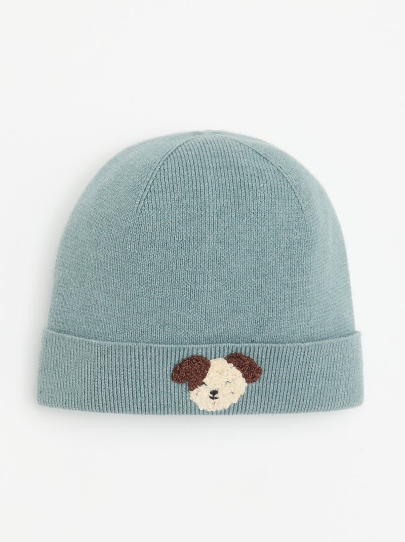 Berretto con ricamo 'animale' Blu - Kiabi