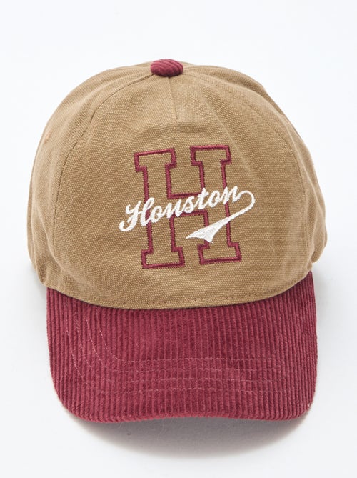 Berretto con visiera in tessuto a coste - Kiabi