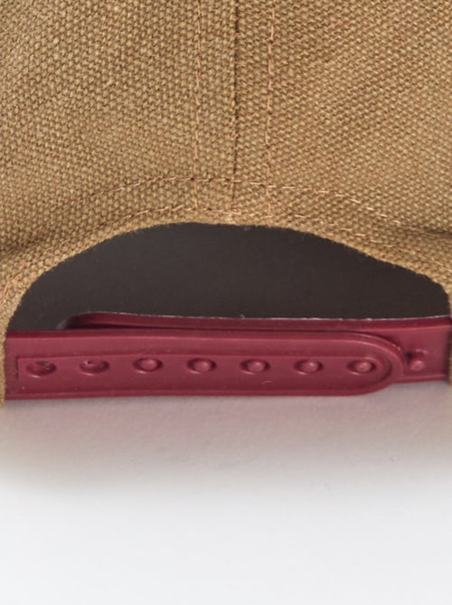 Berretto con visiera in tessuto a coste - Kiabi