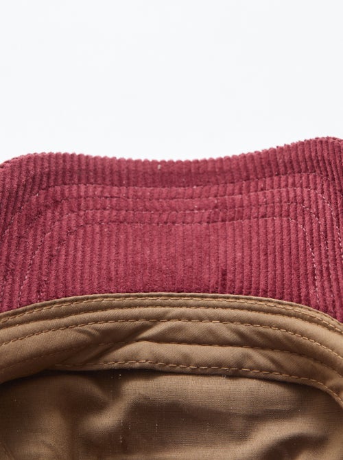 Berretto con visiera in tessuto a coste - Kiabi