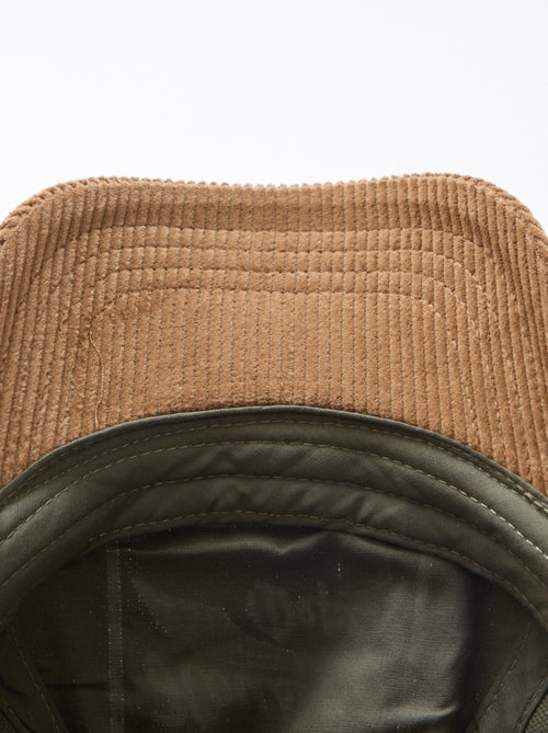 Berretto con visiera in tessuto a coste - Kiabi