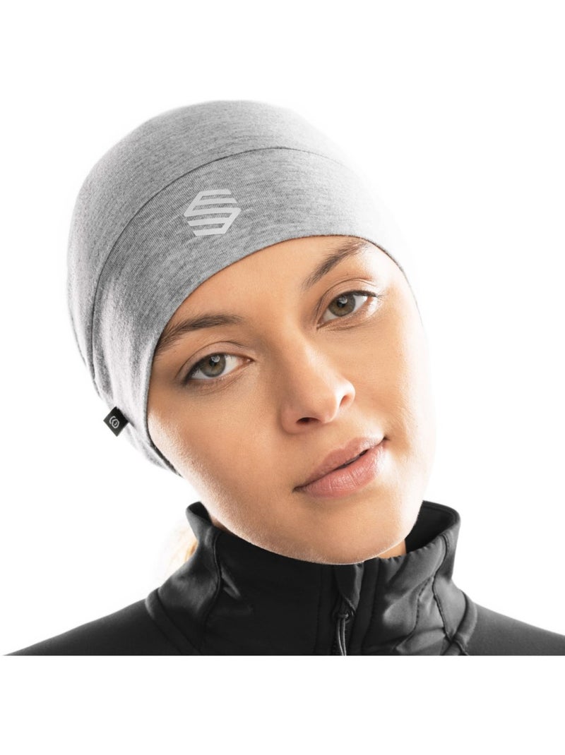 Berretto da corsa fitness uomo e donna helios melange gray Bianco Grigio - Kiabi