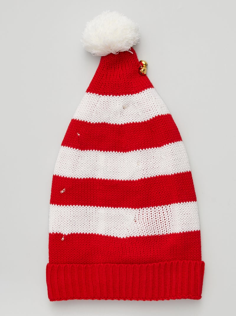 Berretto di Natale con luci LED rosso - Kiabi