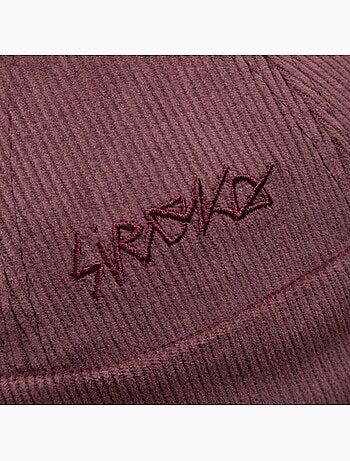 Berretto docker in velluto a coste uomo e donna cord docker burgundy