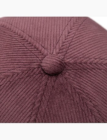 Berretto docker in velluto a coste uomo e donna cord docker burgundy