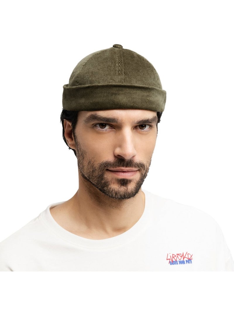 Berretto docker in velluto a coste uomo e donna cord docker Verde - Kiabi