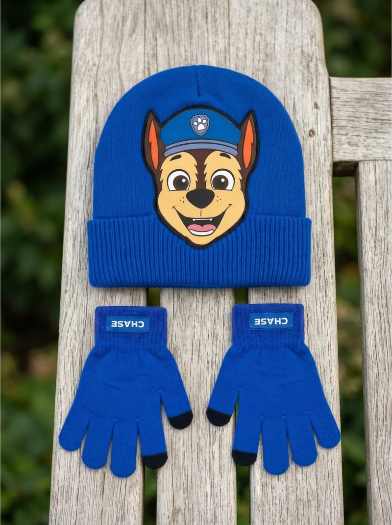Berretto e guanti bambino in acrilico pat' patrouille nickelodeon Blu - Kiabi
