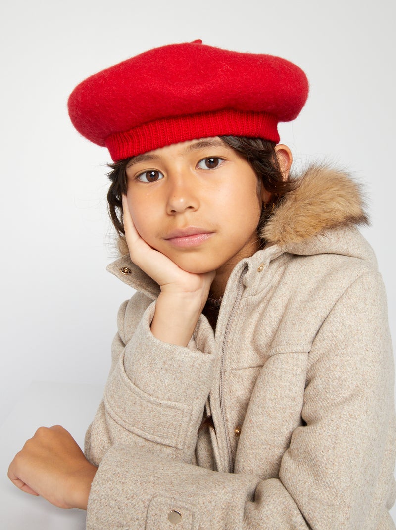 Berretto in lana ROSSO - Kiabi