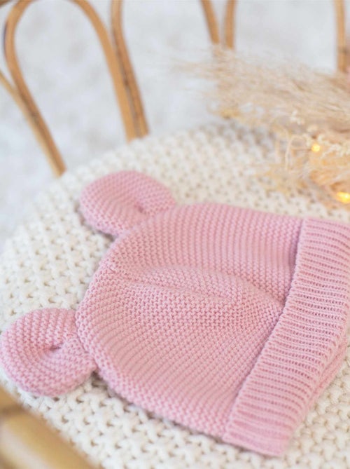 Berretto in maglia con piccole orecchie - Kiabi
