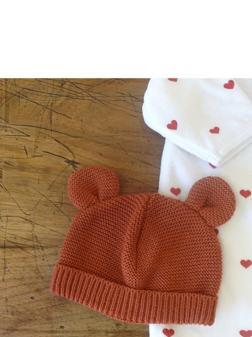 Berretto in maglia con piccole orecchie - Kiabi