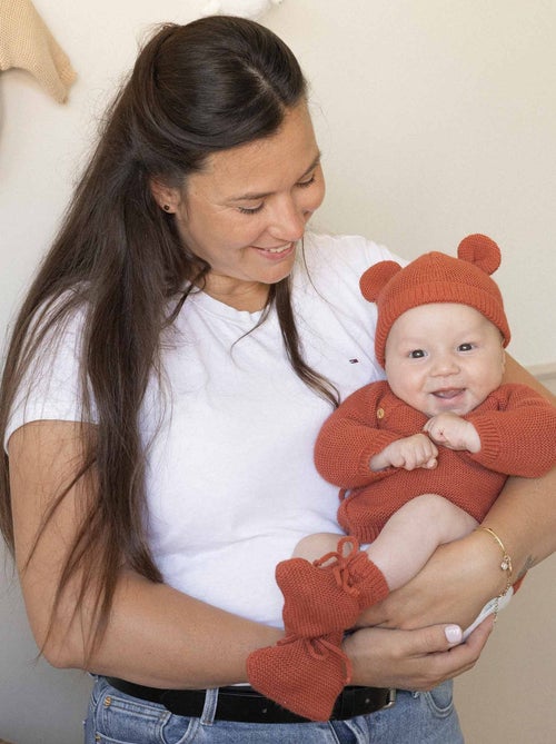 Berretto in maglia con piccole orecchie - Kiabi