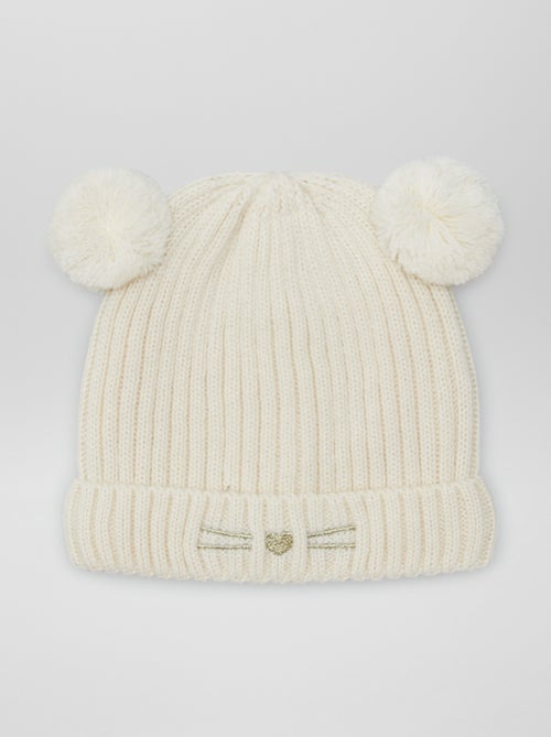 Berretto in maglia con pompon - Kiabi