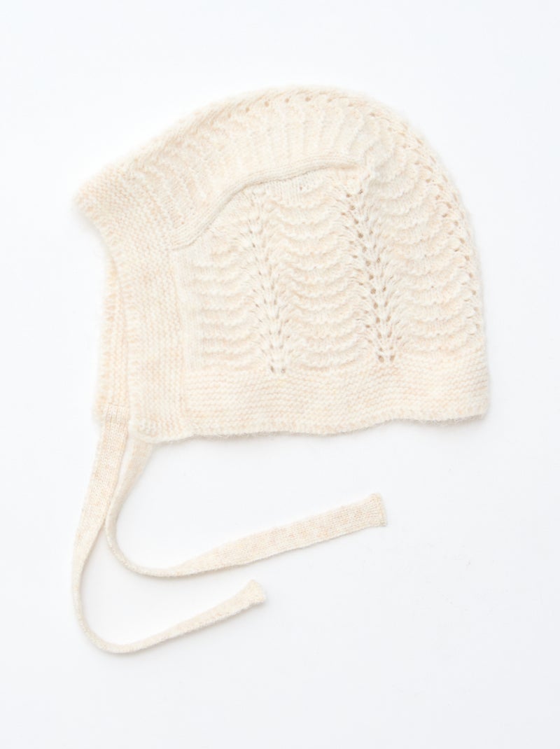 Berretto in maglia fantasia Beige - Kiabi