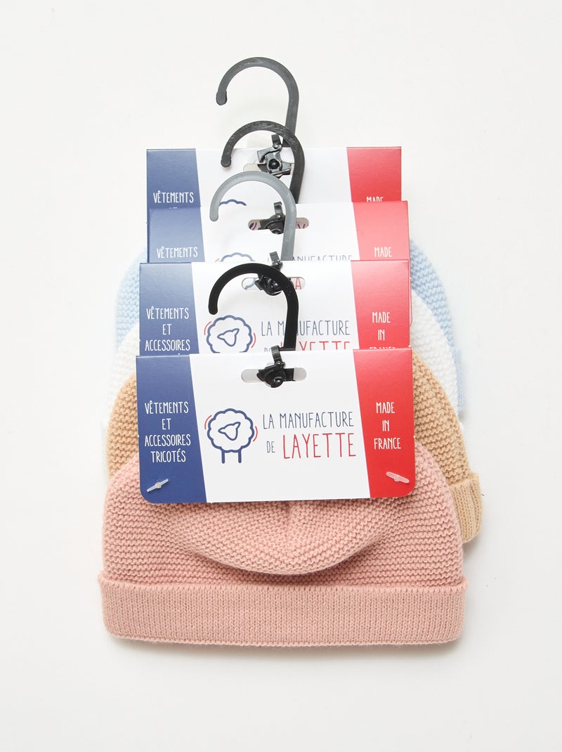 Berretto in maglia 'La manufacture de Layette' Rosa - Kiabi