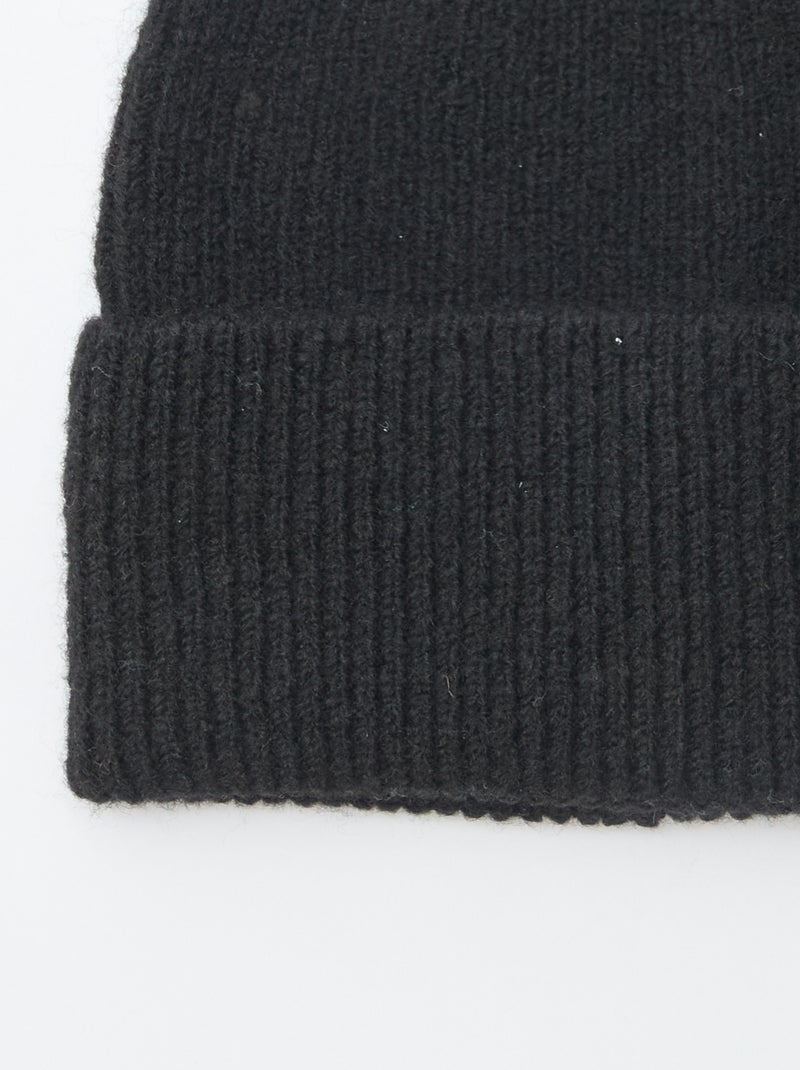 Berretto in maglia Nero - Kiabi