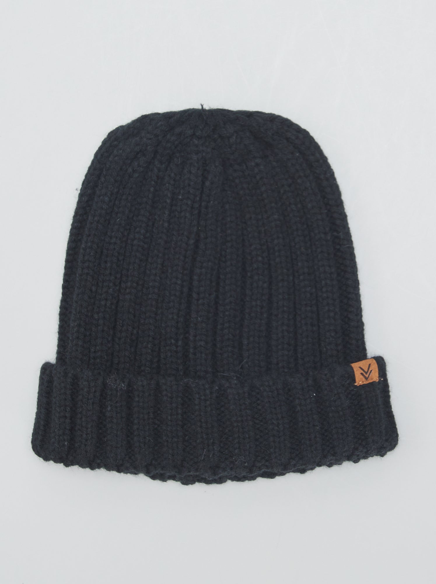 4sold Berretto In Maglia Unisex - Nero Con Ricamo Bianco - Caldo Beanie Invernale Per Uomo E Donna