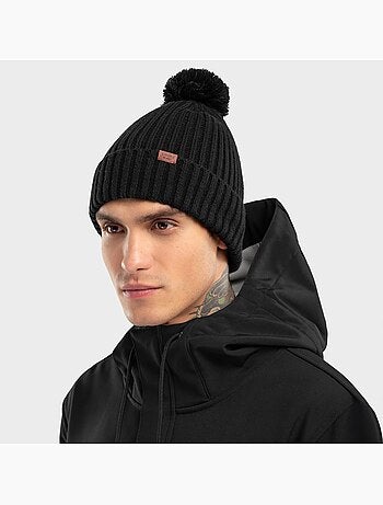 Berretto invernale con pon pon sport invernali uomo e donna nori