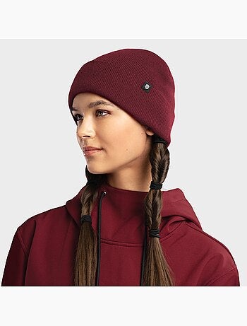 Berretto invernale sport invernali uomo e donna snowflake maroon