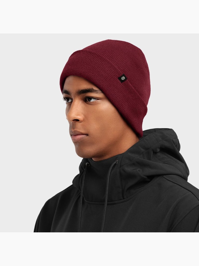 Berretto invernale sport invernali uomo e donna snowflake maroon Rosso mattone - Kiabi
