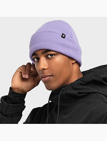 Berretto invernale sport invernali uomo e donna snowflake violet