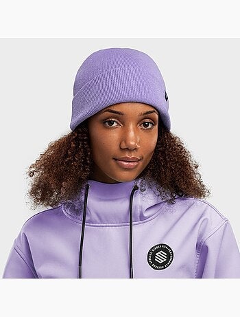Berretto invernale sport invernali uomo e donna snowflake violet