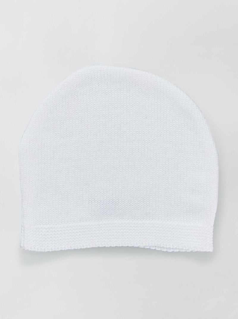 Berretto lavorato a maglia 'Manufacture De Layette' - Made in France bianco - Kiabi