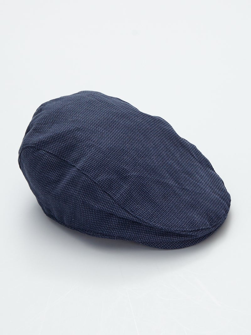 Berretto puro cotone blu - Kiabi