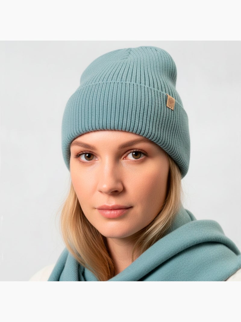 Berretto sfoderato - ultra morbido donna isotoner Blu laguna - Kiabi