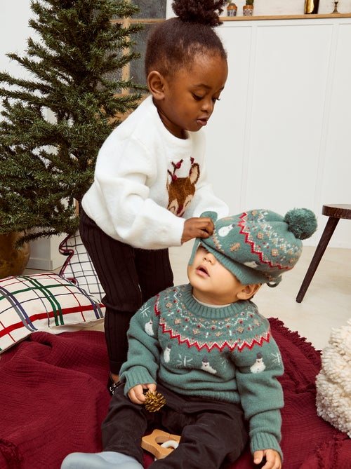 Berretto stile peruviano con motivo 'Natale' - Kiabi