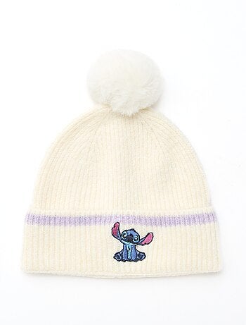 Berretto 'Stitch' con pon pon